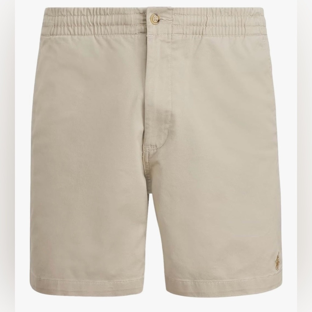 Polo Ralph Lauren Stretch Classic-Fit Chino 6" Inseam Shorts Khaki Tan waist XL